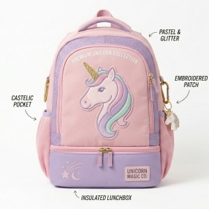 Princess Bloom Unicorn Backpack